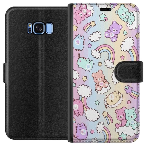 Kompatibelt Plånboksfodral till Samsung Galaxy S8 Kawaii