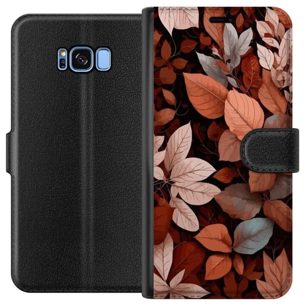 Kompatibelt Plånboksfodral till Samsung Galaxy S8 Höstlöv