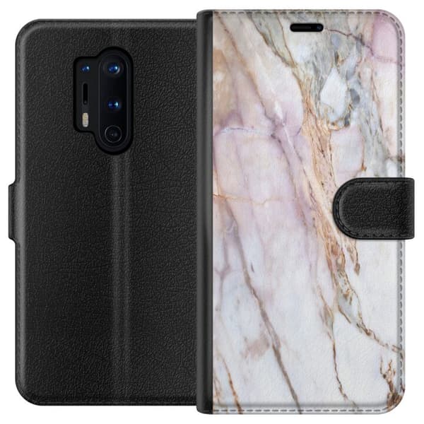 Kompatibelt Plånboksfodral till OnePlus 8 Pro Marmor