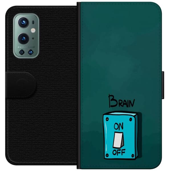 Yhteensopiva Lompakkokotelo OnePlus 9 Pro Brain On Off
