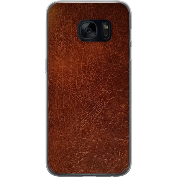 Kompatibelt Mobildeksel til Samsung Galaxy S7 Lær