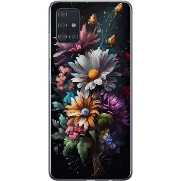 Kompatibelt Mobildeksel til Samsung Galaxy A51 Blomster