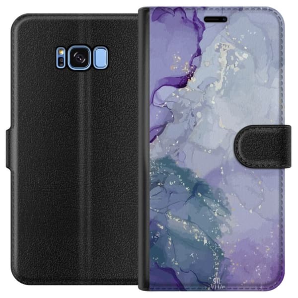 Kompatibelt Plånboksfodral till Samsung Galaxy S8 Marmor