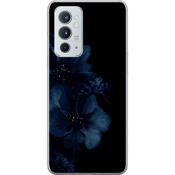 Kompatibel Mobilcover til OnePlus 9RT 5G Mörkblå blommor