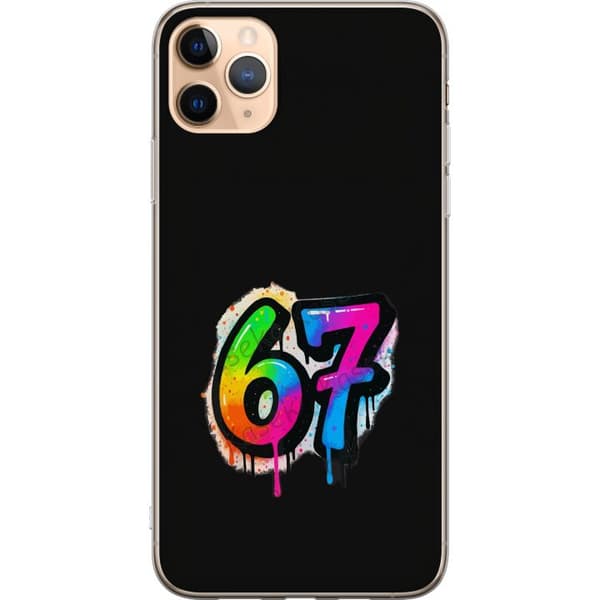Yhteensopiva Puhelinkuori Apple iPhone 11 Pro Max Färgglada graffitisiffror