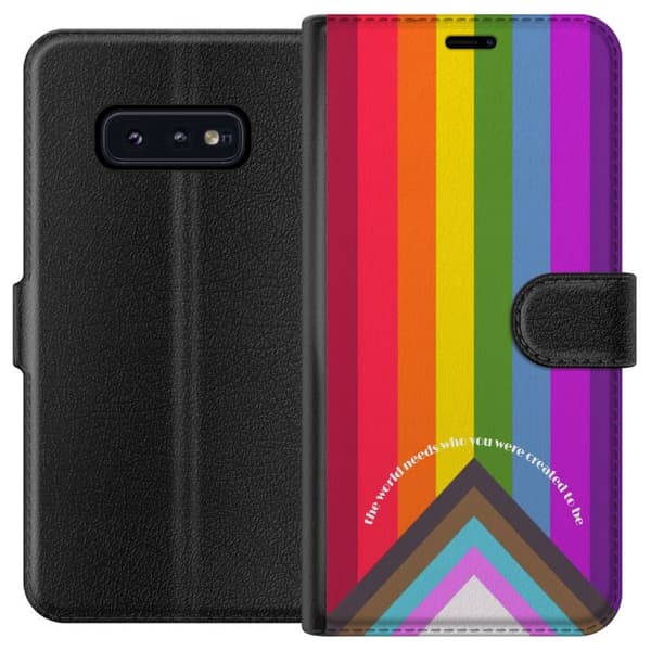 Kompatibelt Plånboksfodral till Samsung Galaxy S10e Hej världen!