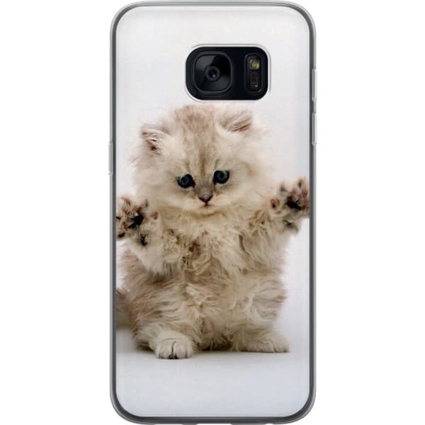 Kompatibelt Mobilskal till Samsung Galaxy S7 Katt