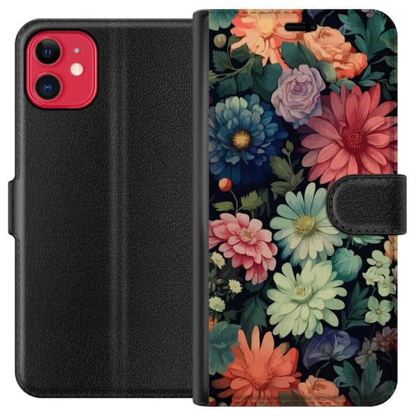 Kompatibelt Plånboksfodral till Apple iPhone 11 Blommor