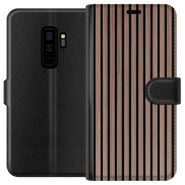 Kompatibelt Plånboksfodral till Samsung Galaxy S9+ Mönster Trä
