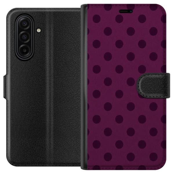 Kompatibelt Lommeboketui til Samsung Galaxy A17 5G Plommeprikker