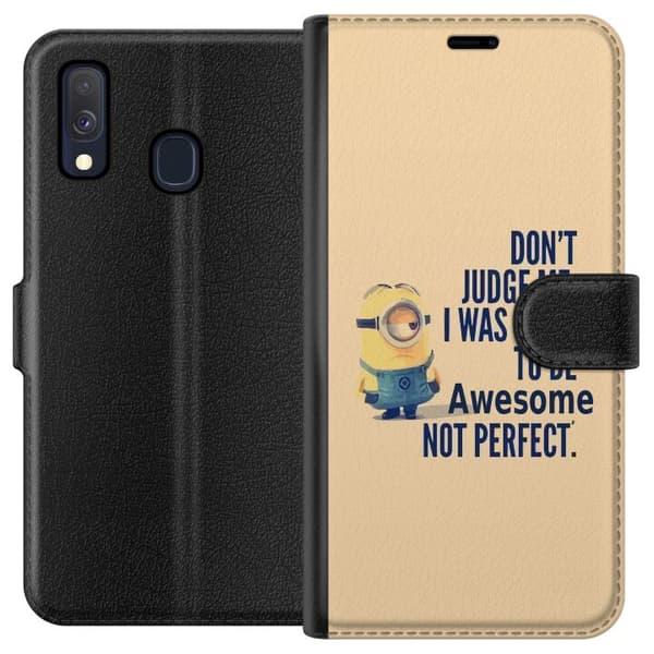 Kompatibelt Plånboksfodral till Samsung Galaxy A40 Minions