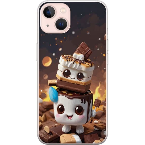 Kompatibelt Mobildeksel til Apple iPhone 13 Søt dessertdesign med marshmallow
