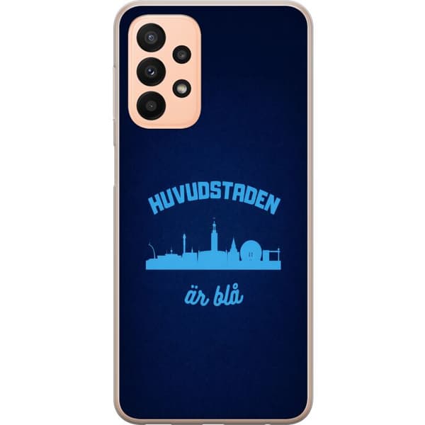 Kompatibelt Mobildeksel til Samsung Galaxy A23 Djurgården er blå