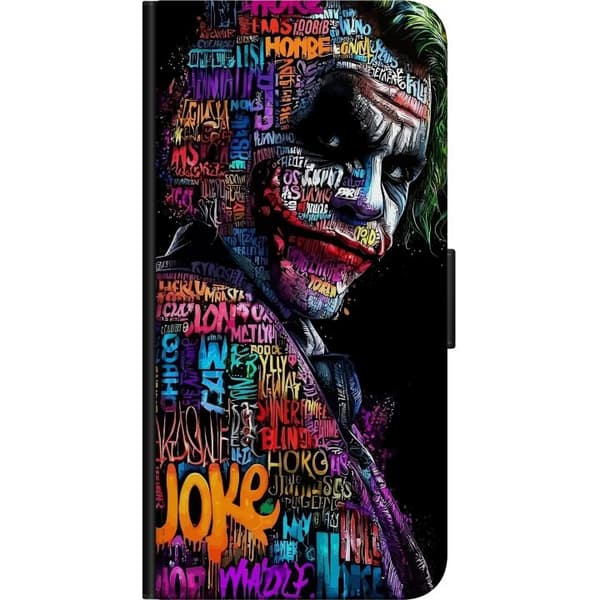 Kompatibel Tegnebogsetui til Samsung Galaxy Note 4 Farverig typografisk klovnefigur mod sort baggrund