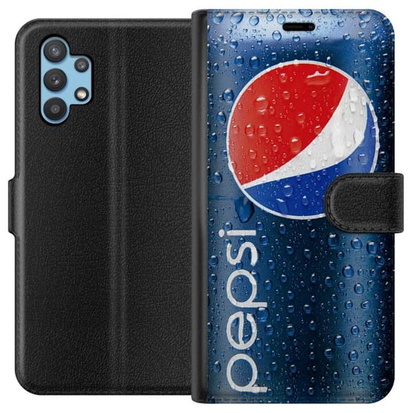 Kompatibelt Plånboksfodral till Samsung Galaxy A32 5G Pepsi Can