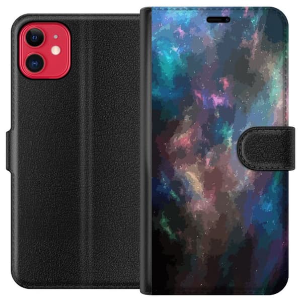 Kompatibelt Plånboksfodral till Apple iPhone 11 Galaxy Marmor