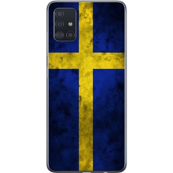Kompatibelt Mobildeksel til Samsung Galaxy A51 Sverige Flag