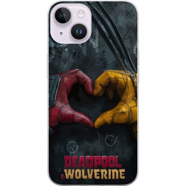 Kompatibel Mobilcover til Apple iPhone 15 Wolverine Deadpool
