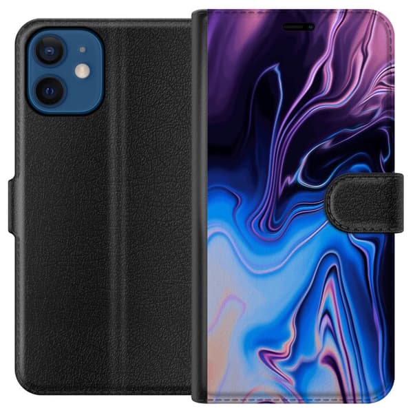 Kompatibel Tegnebogsetui til Apple iPhone 12 mini Mønster