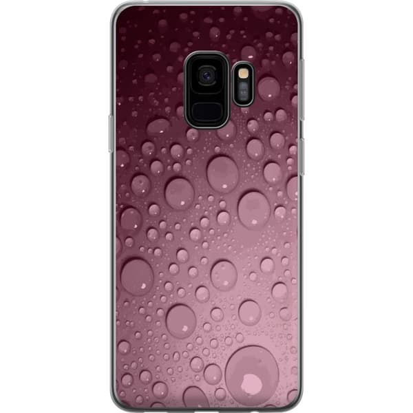 Kompatibelt Mobildeksel til Samsung Galaxy S9 Rosa vattendroppar