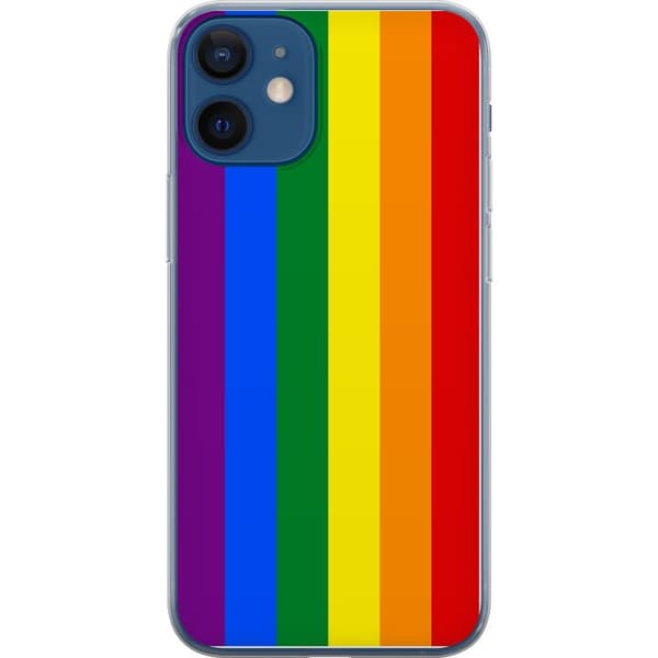 Yhteensopiva Puhelinkuori Apple iPhone 12 mini Pride Flagga