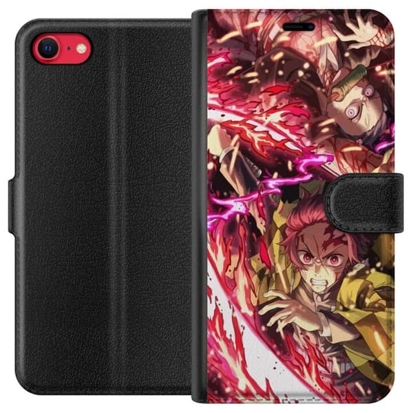 Kompatibel Tegnebogsetui til Apple iPhone 8 Demon Slayer