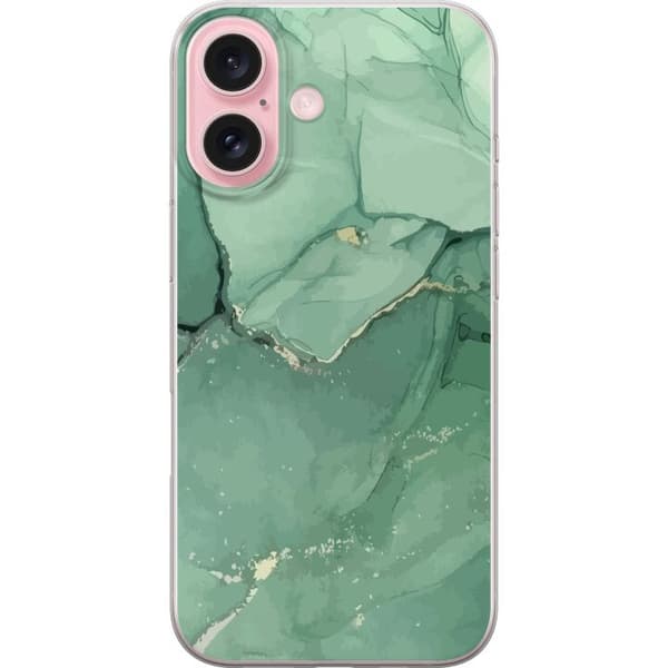 Kompatibelt Mobildeksel til Apple iPhone 16 Grønn marmor