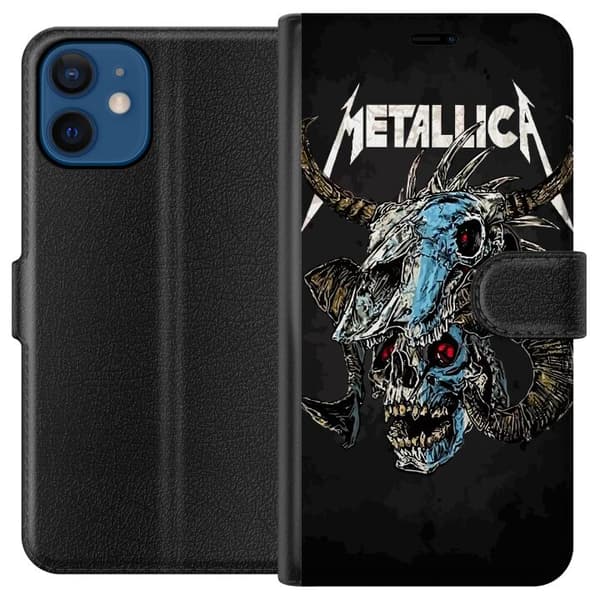 Kompatibel Tegnebogsetui til Apple iPhone 12 mini Metallica