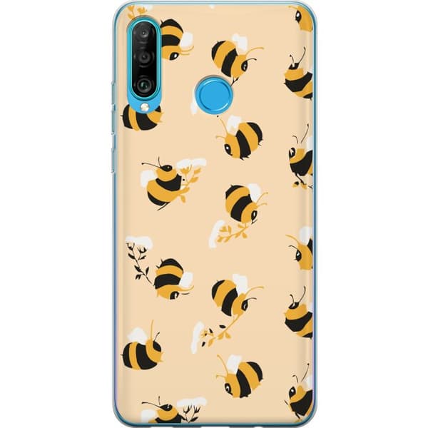 Kompatibelt Mobilskal till Huawei P30 lite Humlor