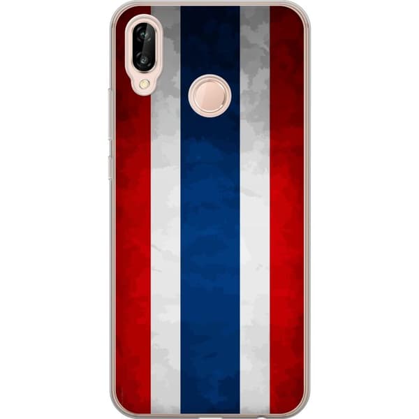 Kompatibelt Mobildeksel til Huawei P20 lite Thai flagg i stilren retrodesign