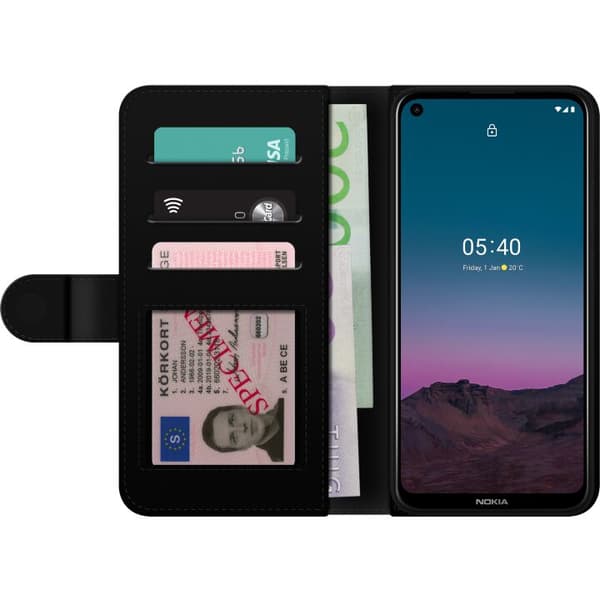 Kompatibelt Plånboksfodral till Nokia 5.4 Vattenmelon
