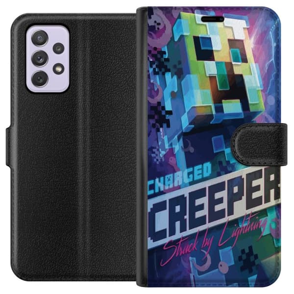 Kompatibelt Lommeboketui til Samsung Galaxy A52s 5G Minecraft Creeper