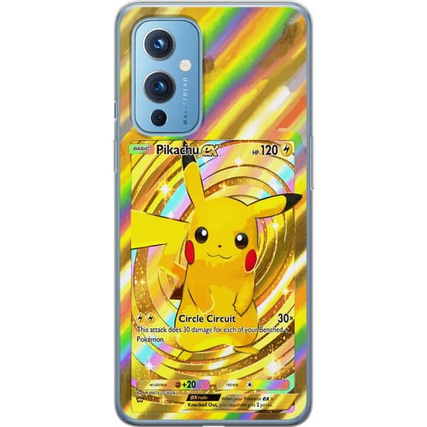 Kompatibelt Mobildeksel til OnePlus 9 Blank Pikachu EX-design med samlebåndsfølelse