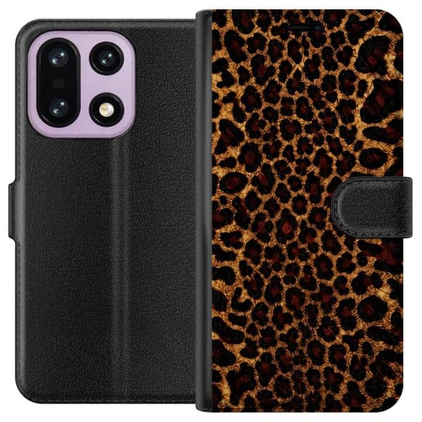 Kompatibelt Lommeboketui til OnePlus 15 Leopardikon