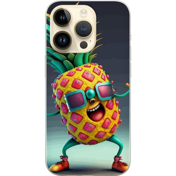 Kompatibelt Mobilskal till Apple iPhone 14 Pro Ananas