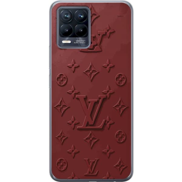 Kompatibelt Mobildeksel til Realme 8 Elegant monogrammønster med eksklusiv følelse