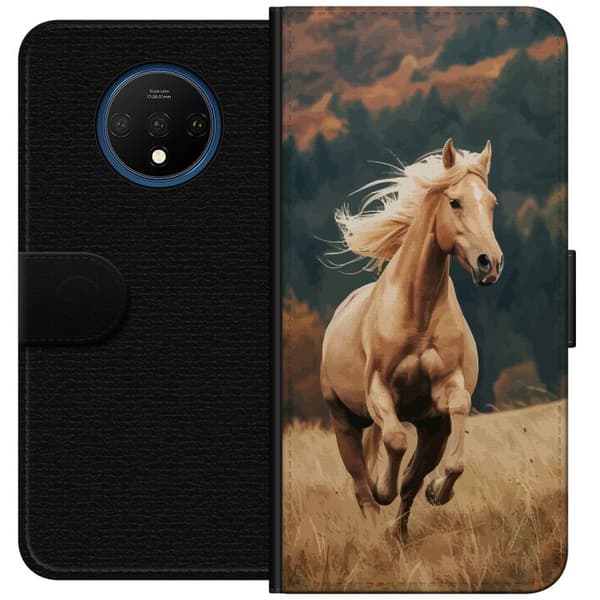 Kompatibelt Plånboksfodral till OnePlus 7T Springande Häst