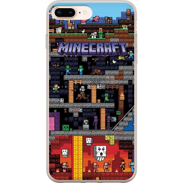Kompatibelt Mobildeksel til Apple iPhone 8 Plus Minecraft