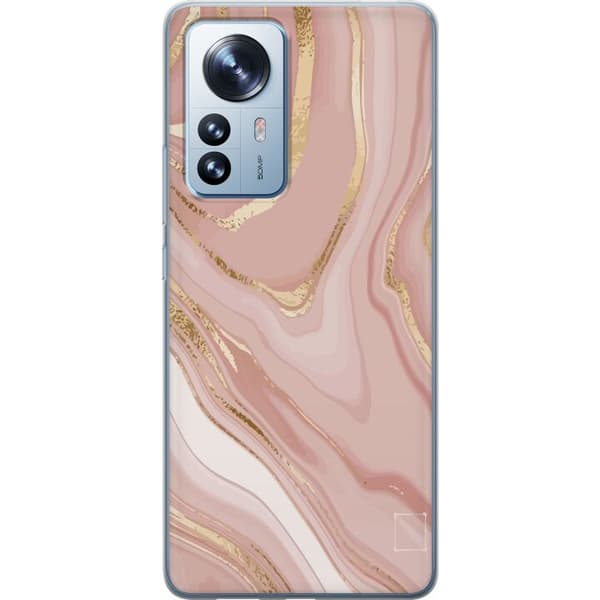 Kompatibel Mobilcover til Xiaomi 12 Pro Lyse Rosa Marmor