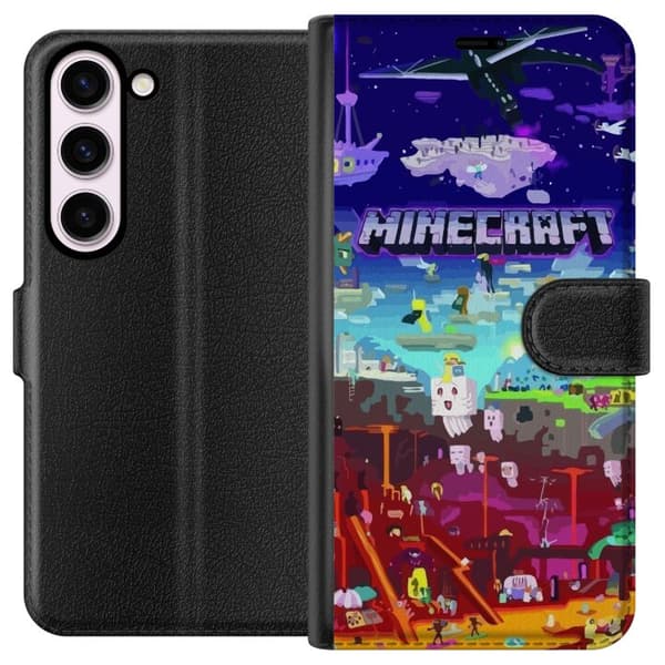 Kompatibelt Lommeboketui til Samsung Galaxy S23 Minecraft