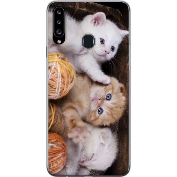 Kompatibelt Mobilskal till Samsung Galaxy A20s Katter