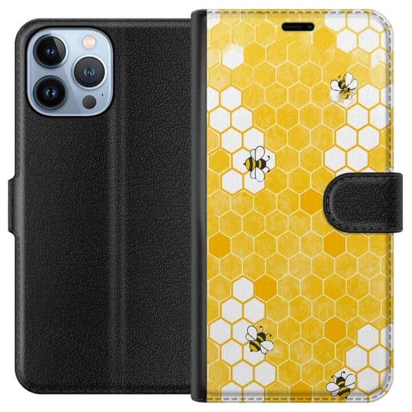 Kompatibel Tegnebogsetui til Apple iPhone 13 Pro Max Bin och honungskaka