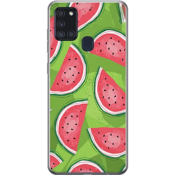 Kompatibelt Mobildeksel til Samsung Galaxy A21s Vattenmelon