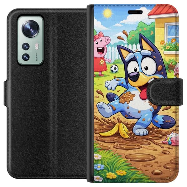 Kompatibelt Lommeboketui til Xiaomi 12 Blåy