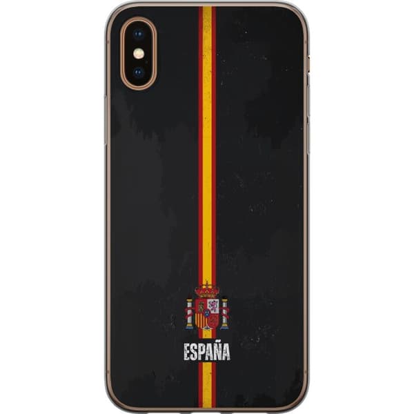 Kompatibelt Mobildeksel til Apple iPhone X Stilig design med Spanias flagg