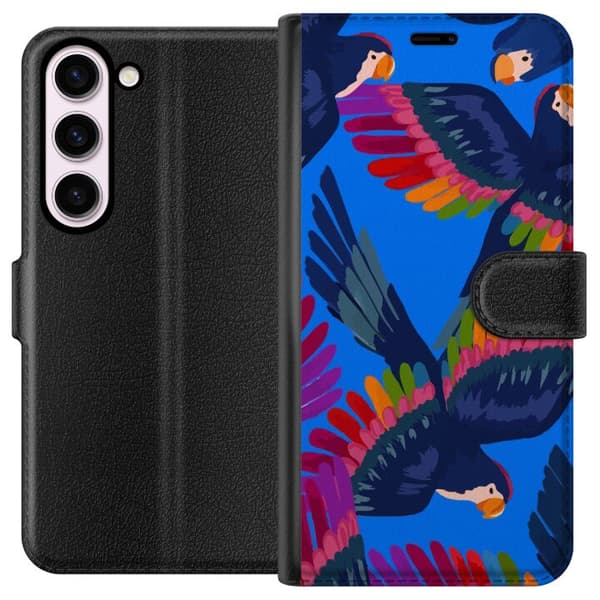 Kompatibel Tegnebogsetui til Samsung Galaxy S23 Fugle