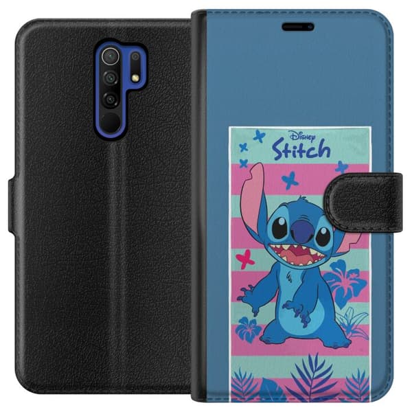 Kompatibelt Plånboksfodral till Xiaomi Redmi 9 Disney Stitch