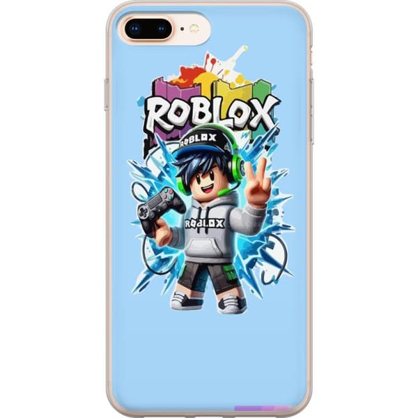 Kompatibel Mobilcover til Apple iPhone 8 Plus Roblox-gamerfigur med headset og controller