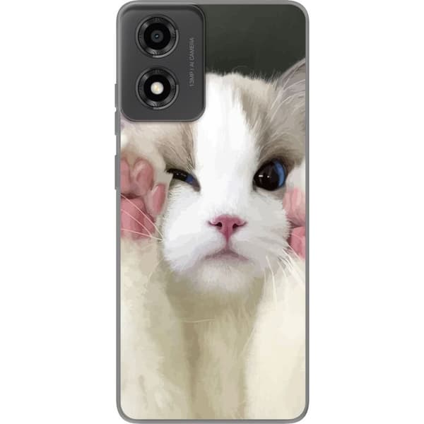 Kompatibelt Mobildeksel til Motorola Moto E14 Katt