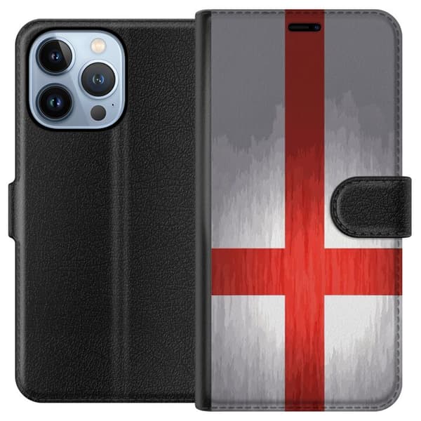 Kompatibelt Plånboksfodral till Apple iPhone 13 Pro Englands flagga